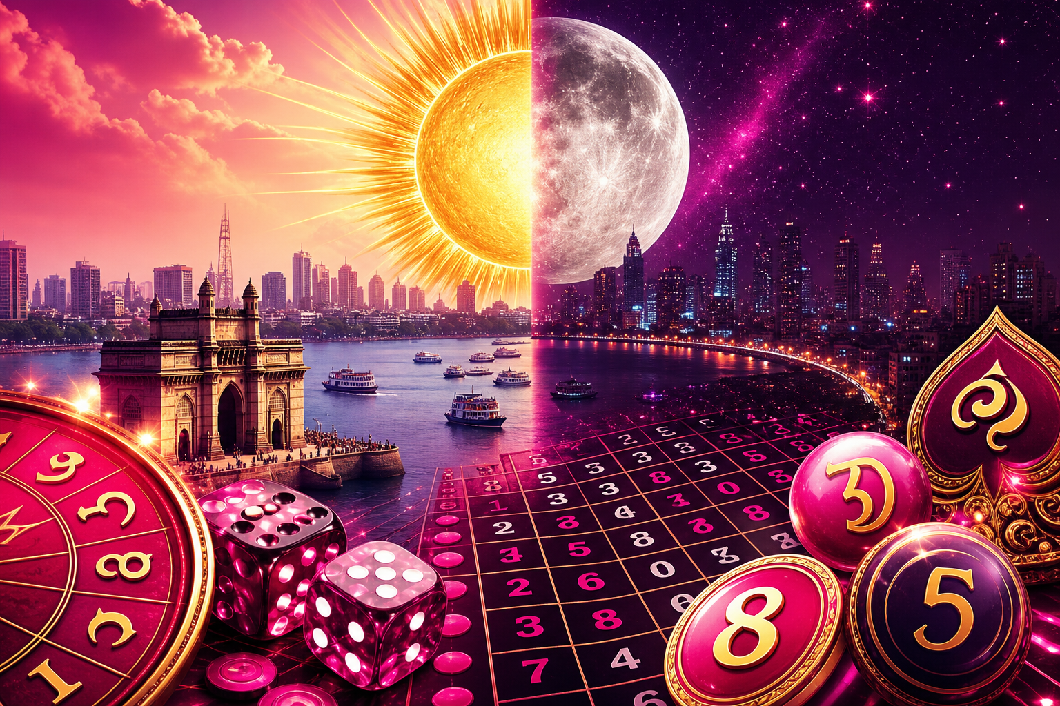 Milan Day and Milan Night matka guide with sun moon and panel chart